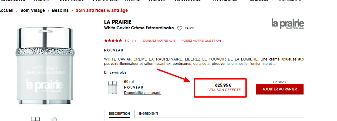 White Caviar Crème Extraordinaire de LA PRAIRIE sur Sephora fr.png