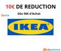 10€ de réduction sur Ikea dès 50€ d'achat en linge de lit, couettes et oreillers.png