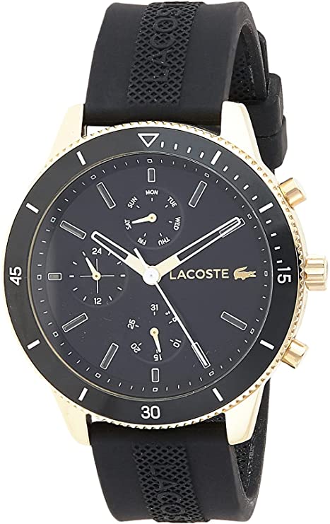 Lacoste Homme Multi-cadrans Quartz Montre avec Bracelet en Silicone 2010994