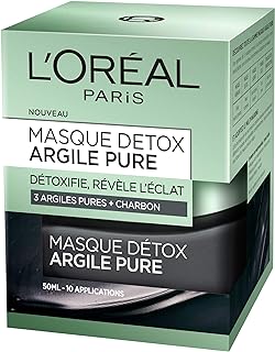 L’Oréal Paris – Masque Détoxifiant Pour Le Visage – Argile Pure – 50 ml