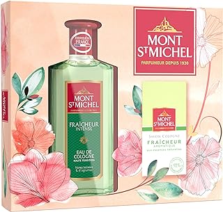 Mont Saint Michel - Coffret 2 Produits - Eau de Cologne Fraîcheur Intense - 250 ml - Savon Cologne Fraîcheur - 125 g