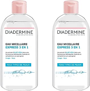 Diadermine - Eau Micellaire - Express 3 en 1 - 400 ml - Lot de 2