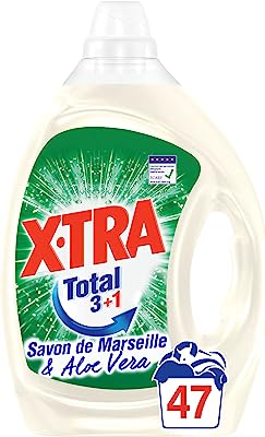 X•Tra Total Marseille Aloe Vera 47 lavages - Lessive liquide - Entretien du linge