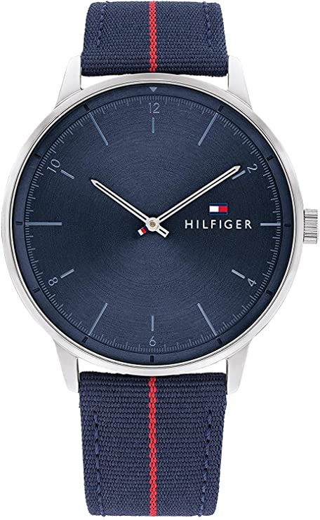 Tommy Hilfiger pour des Hommes Analogique Quartz Montre avec Bracelet en Nylon 1791844