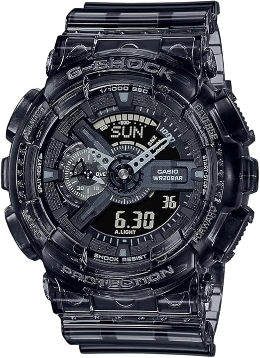 Casio Mens Analogique-Digital Quartz Montre avec Bracelet en Plastique GA-110SKE-8AER