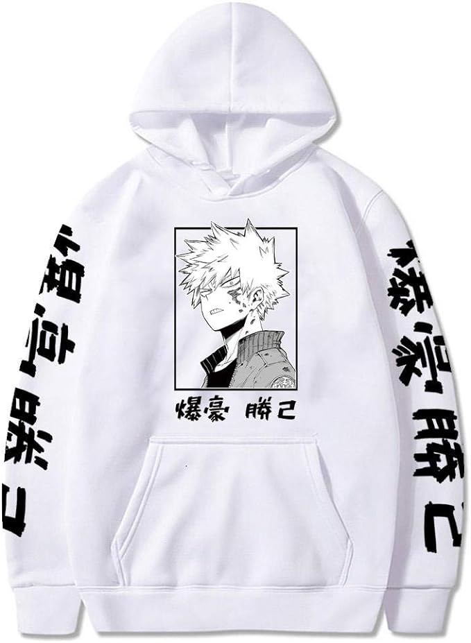 Tuboshu My Hero Academia Katsuki Bakugo Sweat à Capuche Unisexe Vêtements Hommes Femmes Pull Hauts