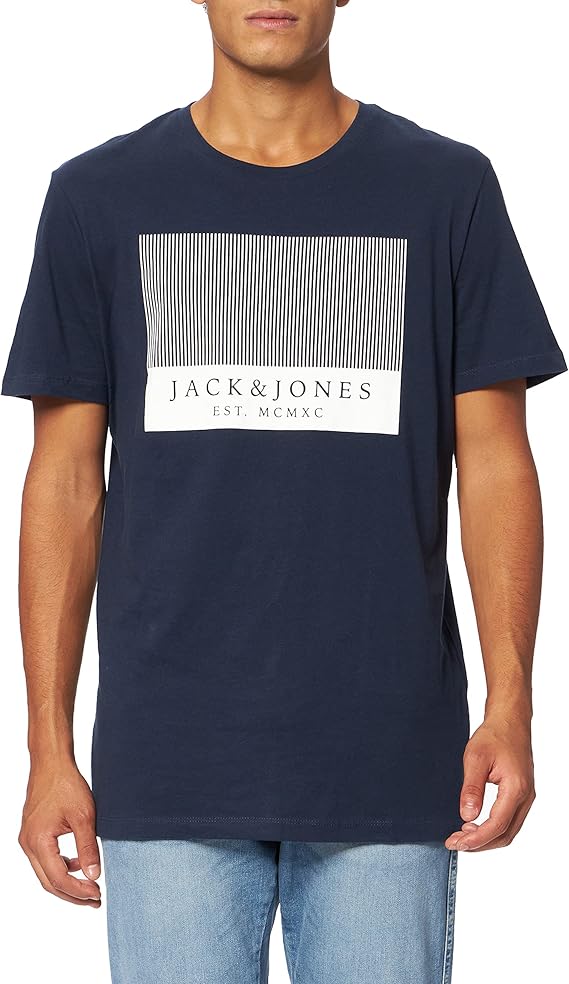 Jack & Jones Jjstroke Tee SS Crew Neck T-Shirt Homme