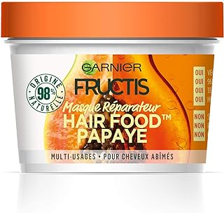 Garnier Fructis Masque Réparateur Multi-Usages Papaye, Pour Cheveux Abîmés, 390 ml