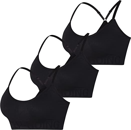 Libella Soutien-Gorge de Sport Femme Push Brassière Femme chinée Excellent Maintien Rembourrée sans Armatures Fitness Brassière Sport Dos croisé 3738