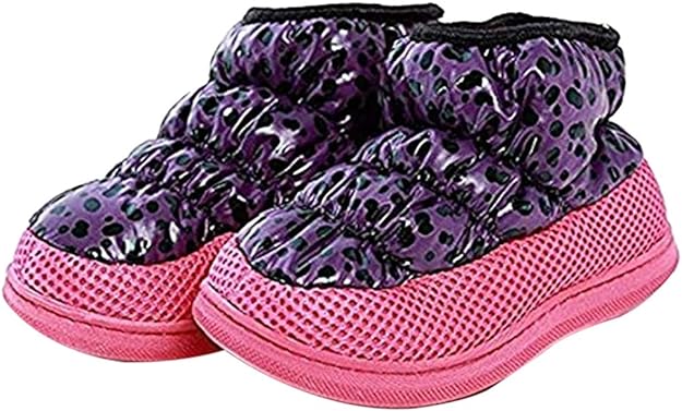 Polliwoo Unisexe Enfants Bottes de Neige Bottes d'hiver Laine Anti Slip Hiver Cheville Bottes pour Garçons et Filles Enfant Neutre