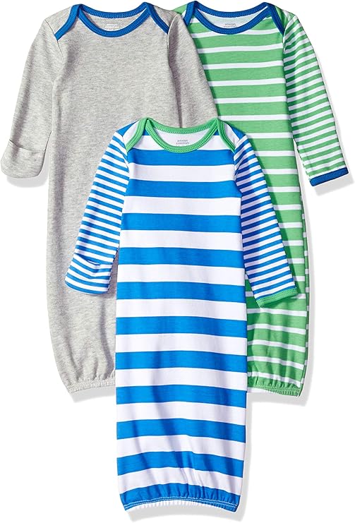 Amazon Essentials 3-Pack Sleeper Gown Mixte bébé