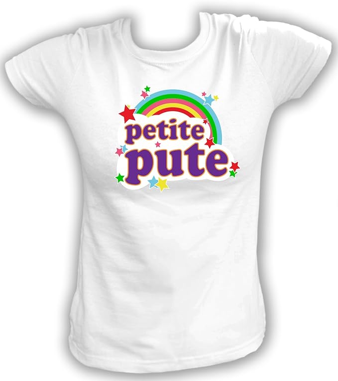 Artdiktat T-Shirt des Femmes - Petite Pute - Arc en