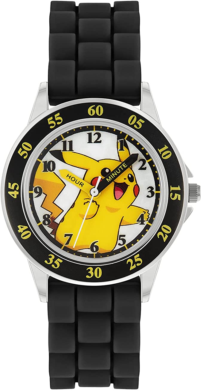 Montre à Quartz analogique Pokemon Unisexe pour Enfant avec Bracelet en Silicone POK9048