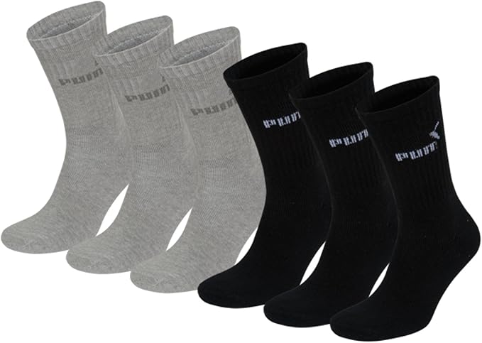 Puma - Chaussettes de Sport - Lot de 6 - Homme