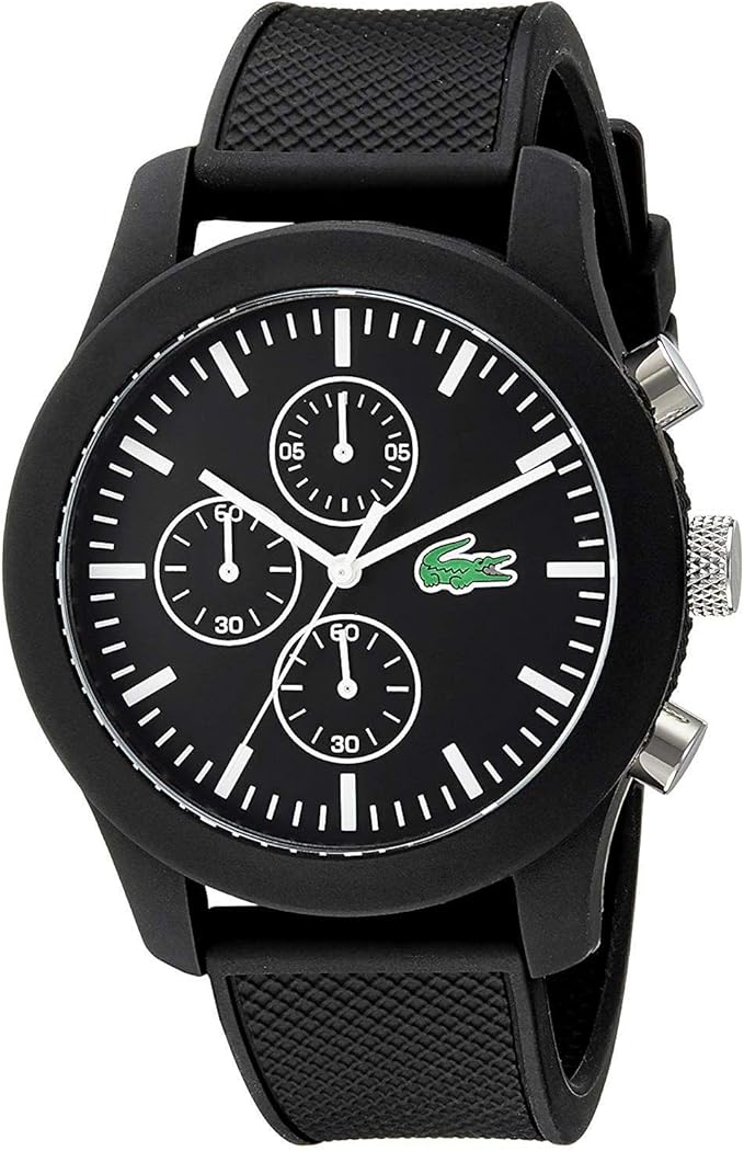 Lacoste Homme Chronographe Quartz Montre avec Bracelet en Silicone 2010821