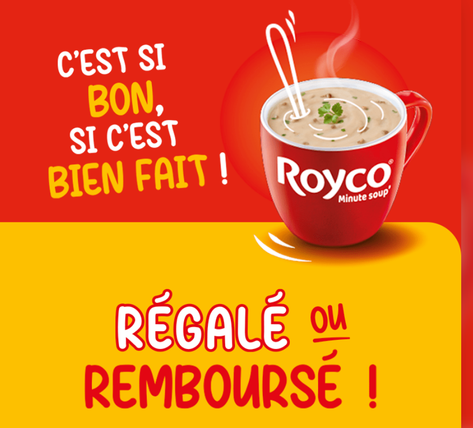 Promotion spéciale Royco sur les soupes instantanées