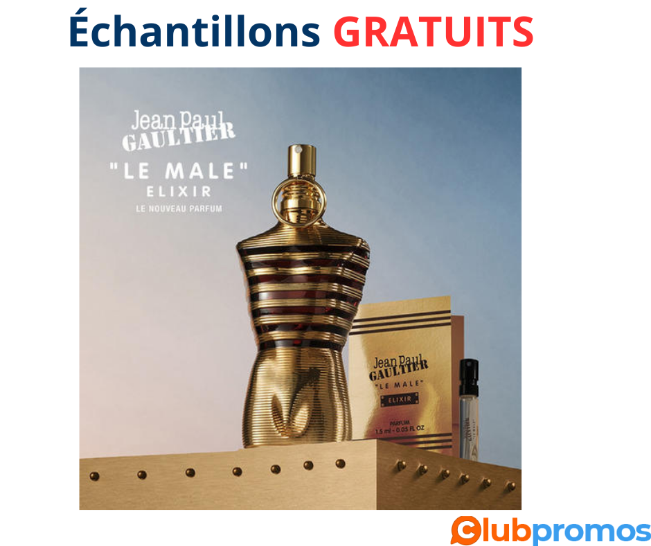 Offre Facebook pour recevoir un échantillon gratuit de Le Male Elixir par Jean Paul Gaultier