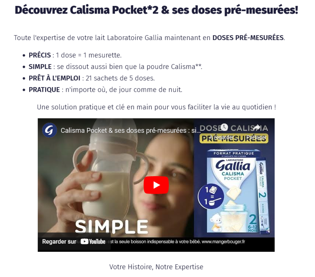 Capture de l'offre de test Calisma Pocket sur Sampleo