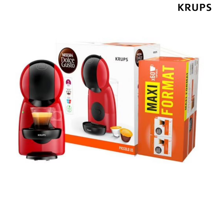 Cafetière à dosettes KRUPS YY5129FD XS + 60 capsules à prix réduit et bons plans Amazon