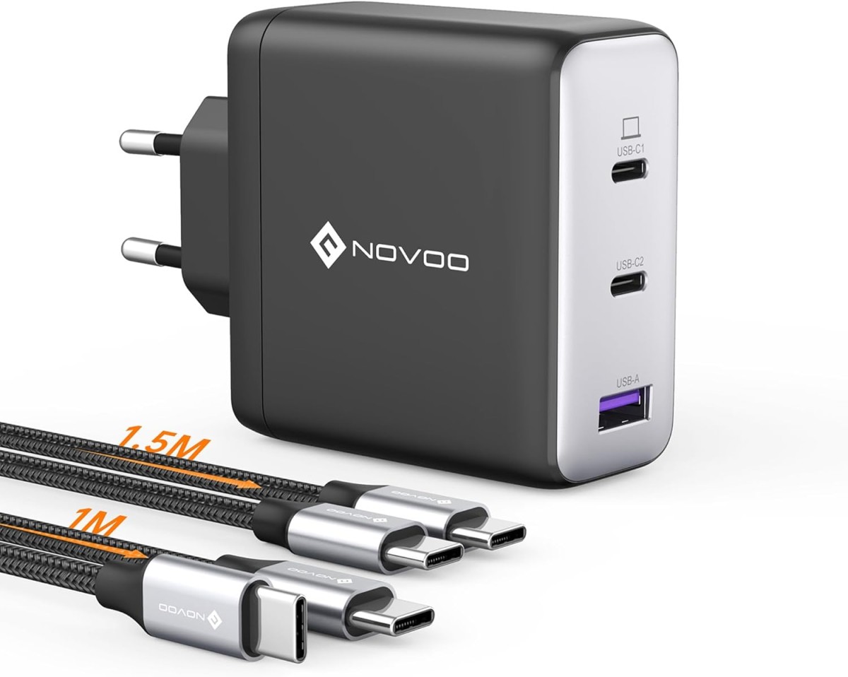 Chargeur USB C Novoo 120W rapide avec technologie GaN