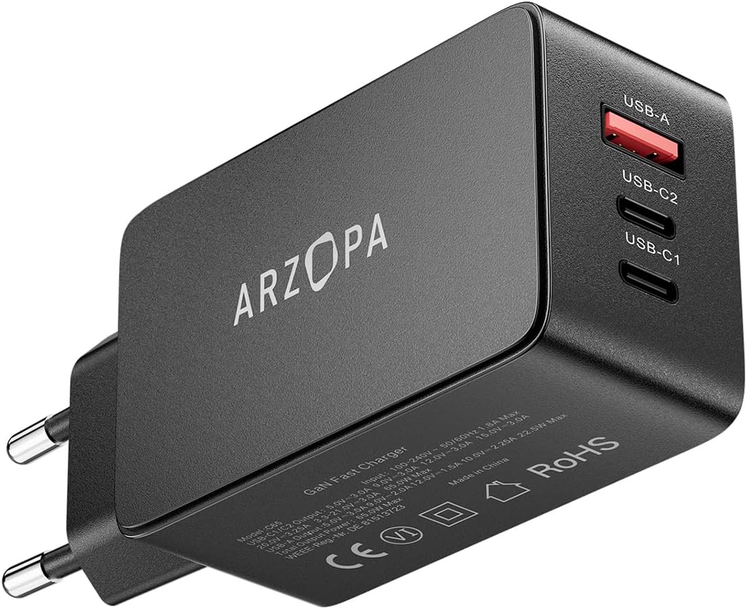 Bon plan pour le chargeur rapide USB C Arzopa 65W à 18,49€