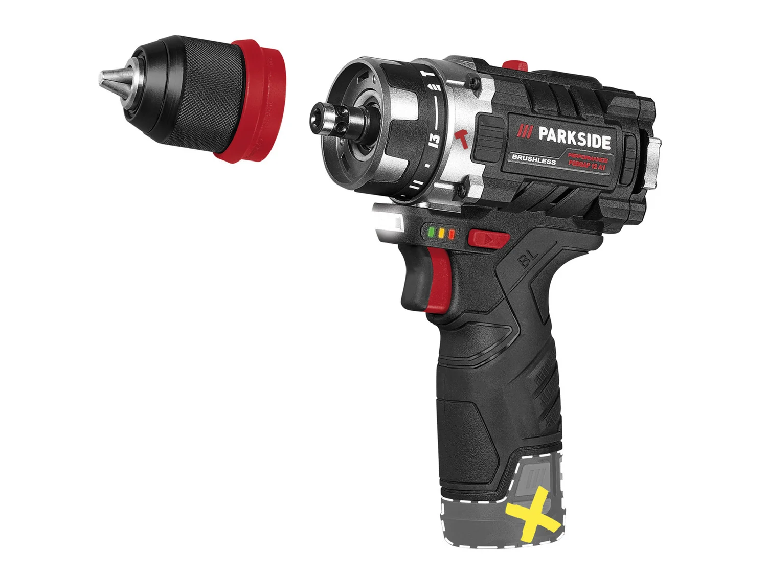 Perceuse-visseuse sans fil Parkside Performance 12V en promotion à 17,99€ chez Lidl avec fonction percussion et moteur sans balais.