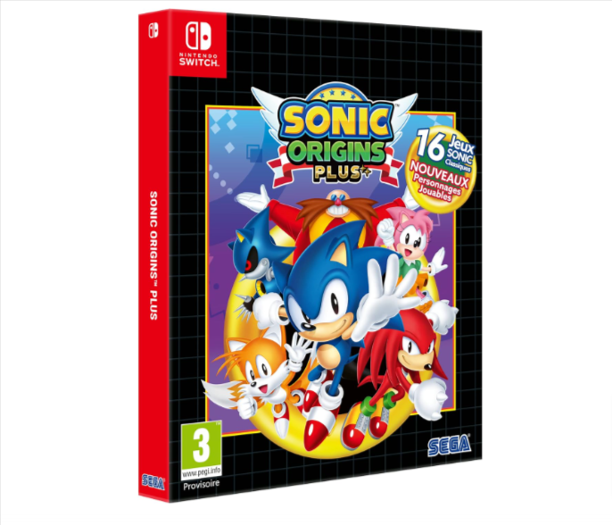 Bon plan Sonic Origins Plus Nintendo Switch à 15,99€.