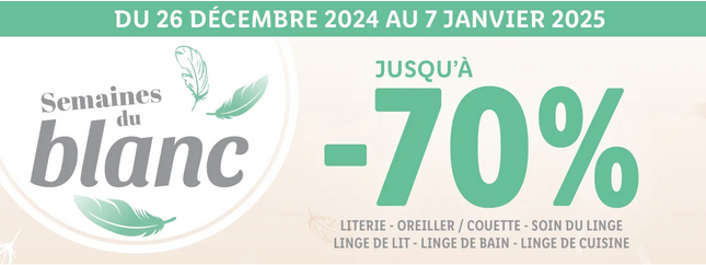 Semaine du Blanc Lidl 2025 : Réductions jusqu'à -70% sur le linge de maison